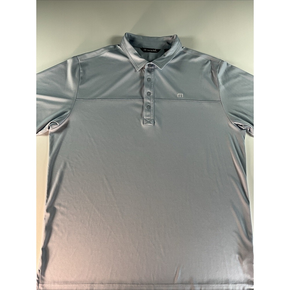 Travis Mathew Shirt Mens 2XL Blue Golf Polo
